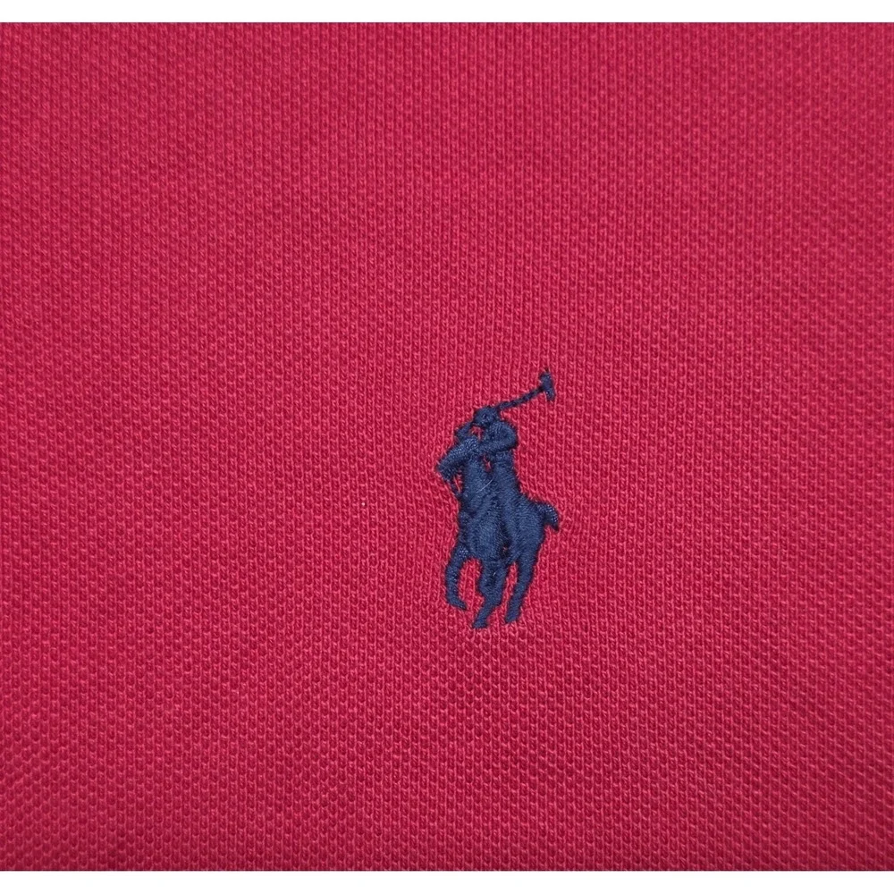 Polo Ralph Lauren Mens Size M Red Long Sleeve Polo Shirt